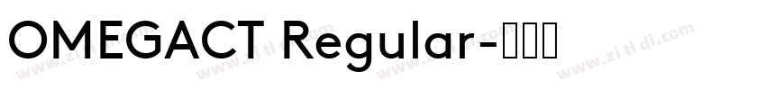 OMEGACT Regular字体转换